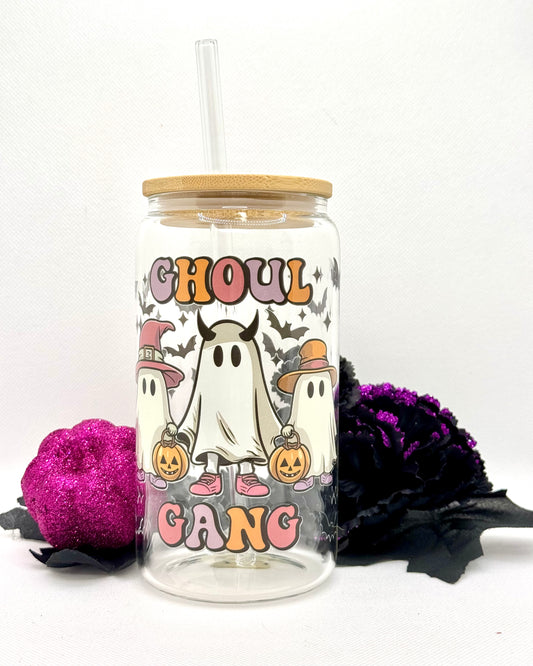 “Ghoul Gang” Glass Can