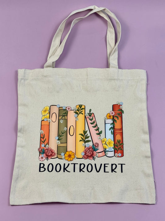 “Booktrovert” Library Book Bag