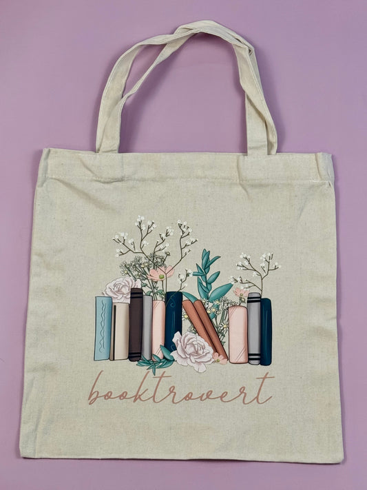 “Booktrovert” Library Book Bag